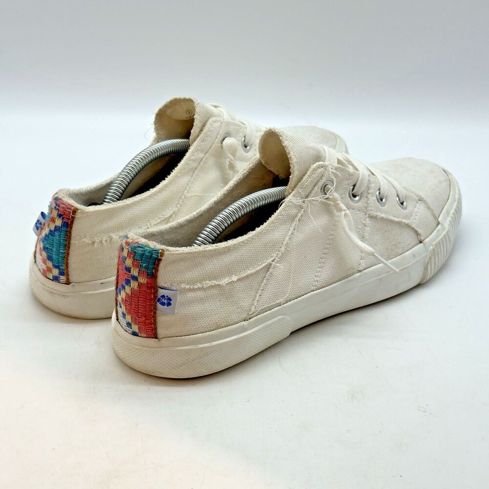 Tommy Bahama Distressed Style Southwestern Sneakers Women's 9 Off White Slip On